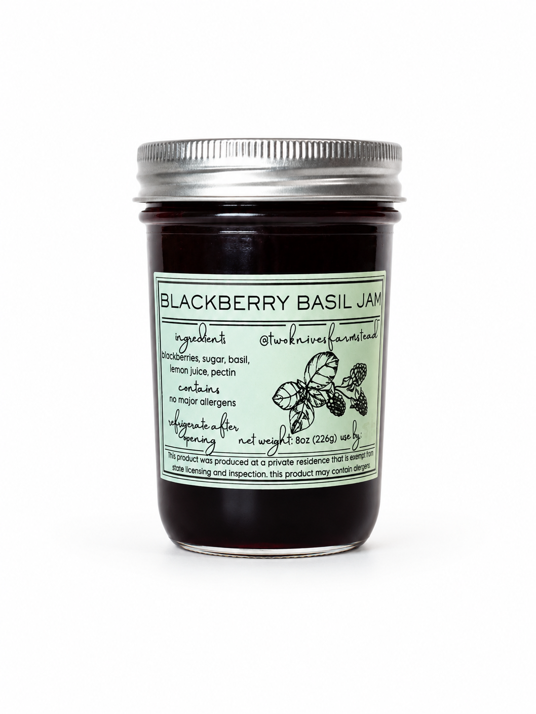 Blackberry Basil Jam